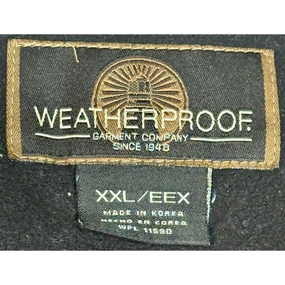 Weatherproof Garment Co. Harrington Bomber Jacket Men's Suede Brown Size XXL - Picture 6 of 9